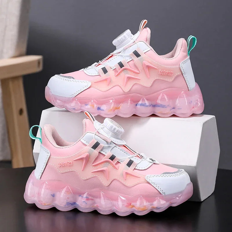 Baskets Cuir Enfant Respira Sport Décontracté