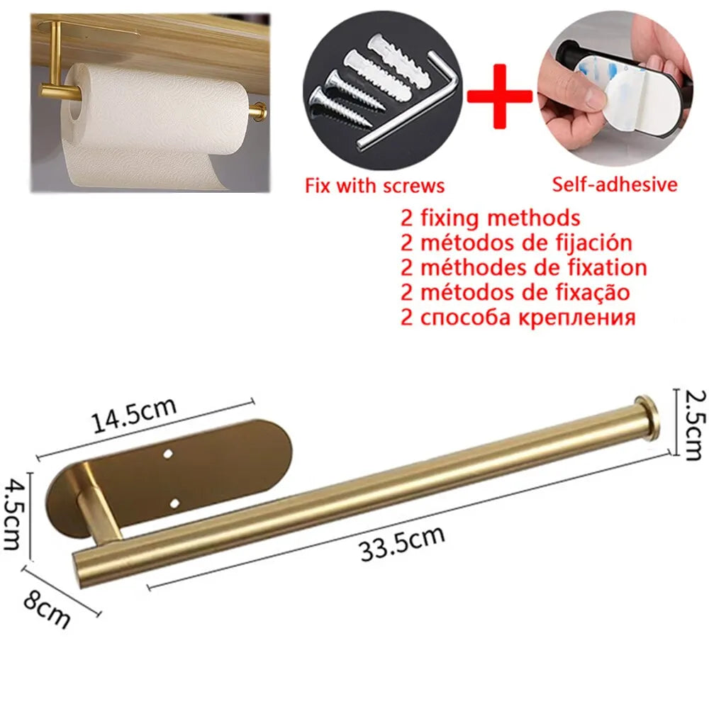 Accroche-Tout Inox: Support Adhésif Multifonction