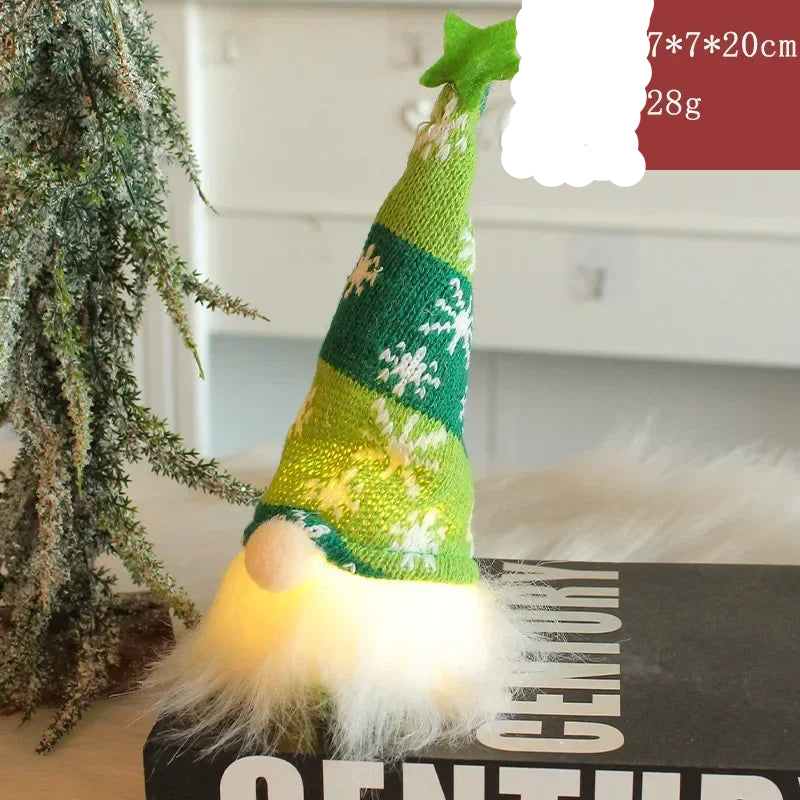 Gnome Lumineux de Noël en Peluche