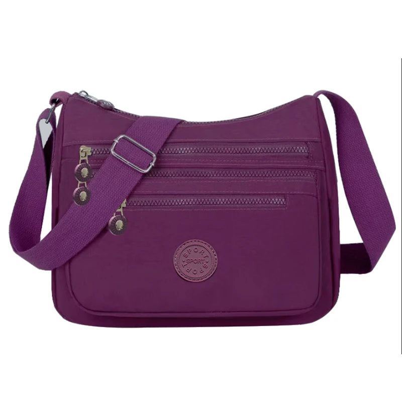 Sac Bandoulière Nylon Unisexe Chic et Décontracté