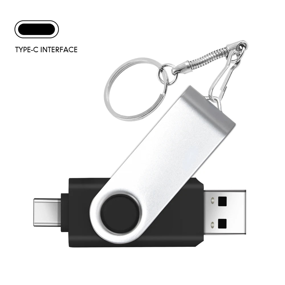 Clé USB 2 en 1 KFHIREW 64GB Noir Créatif