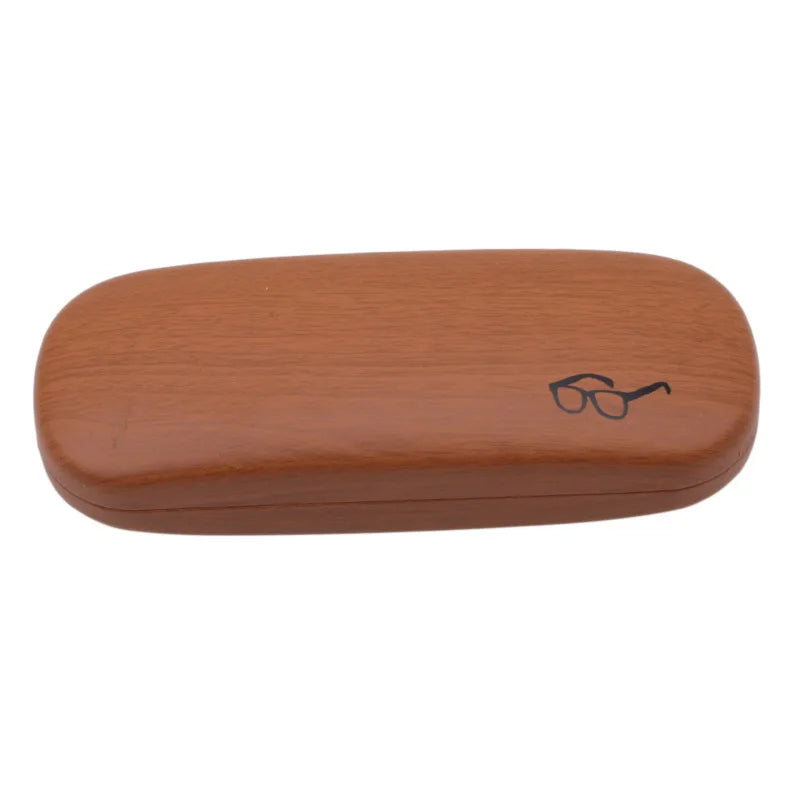 LuxWood Eyewear Case: Durable PU & Wood Design
