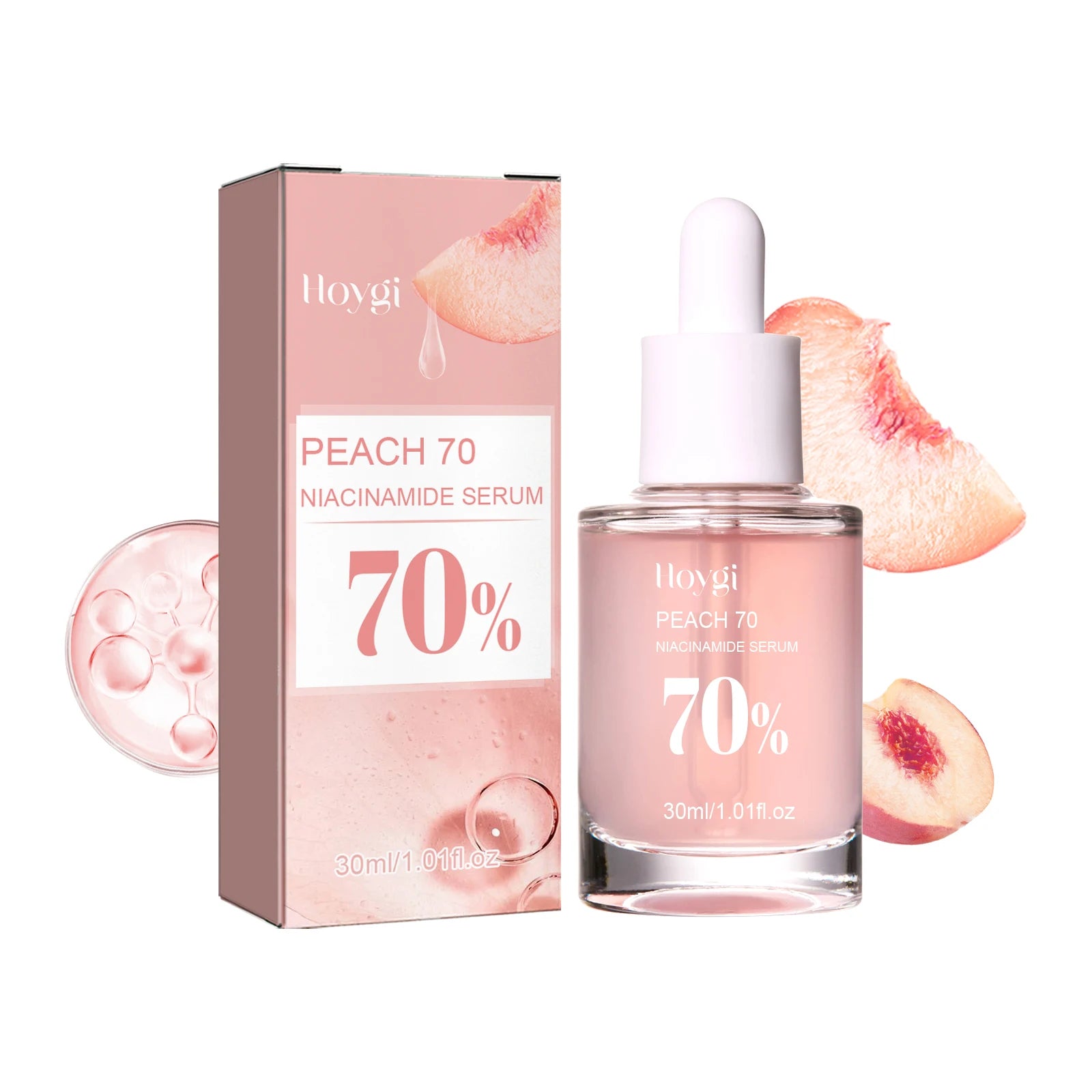 Peach Glow Serum: Niacinamide for Radiant Skin