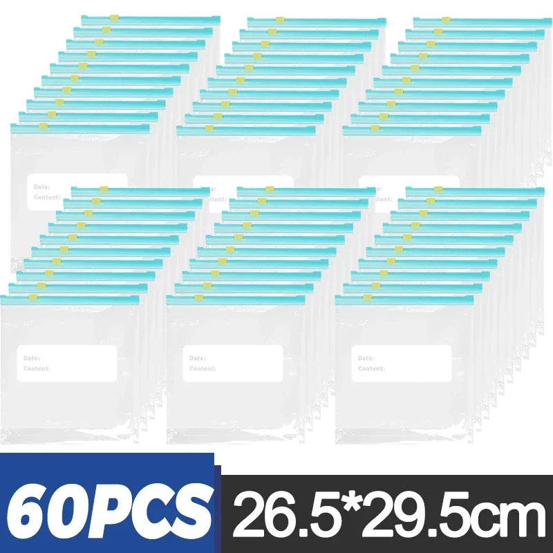 ZippyFresh: Sacs de Congélation Réutilisables 60/10