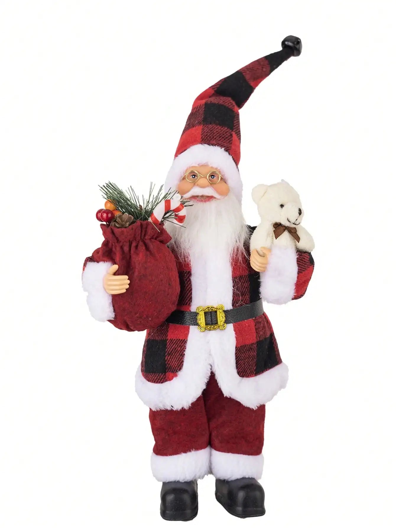 Festive 12 Santa: Gold & Silver Holiday Decor