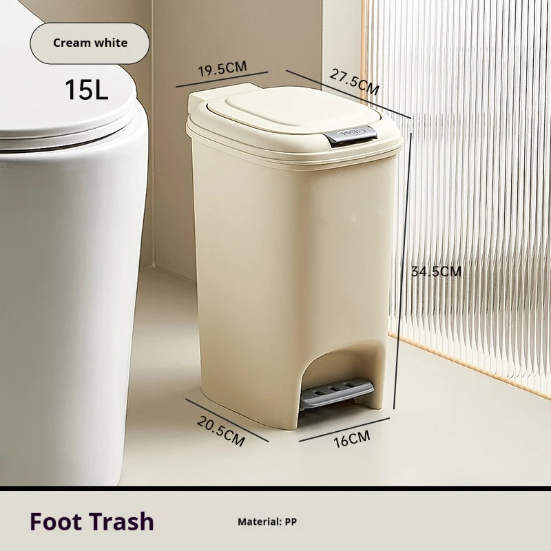 DualPedal Eco Bin: Waterproof, Kitchen & Bath Use