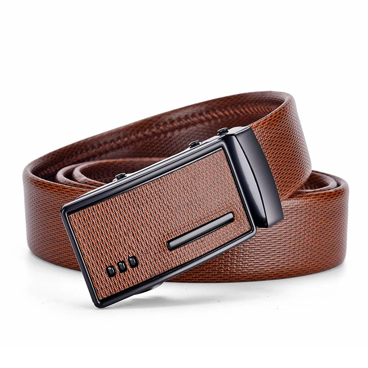 Ceinture Cuir Homme Boucle Métal Élégante 3 cm