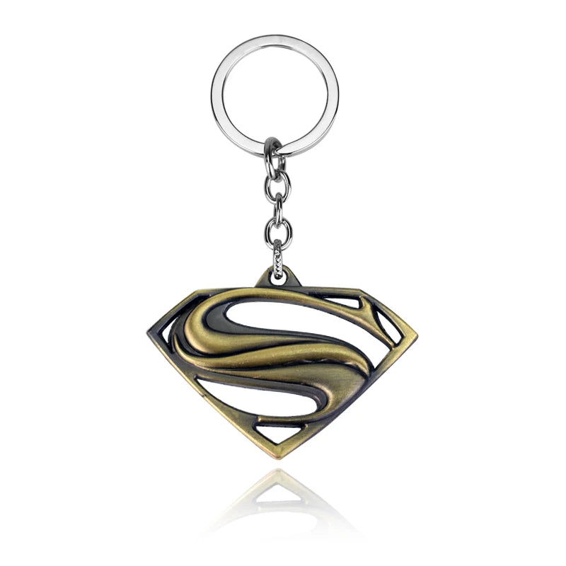 Superman Bat Keychain - Metal Pendant for Fans
