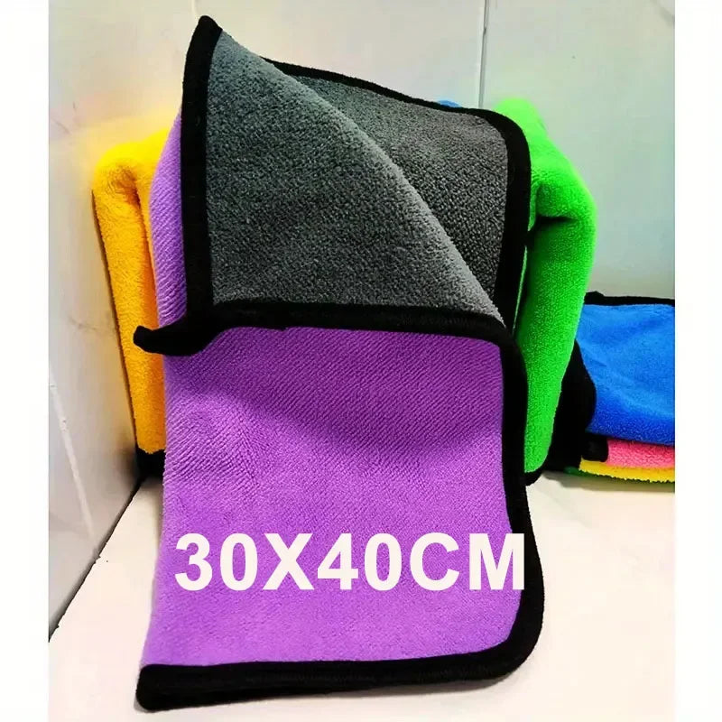 Chiffons Microfibre Luxe - 5 Pièces Nettoyage Auto