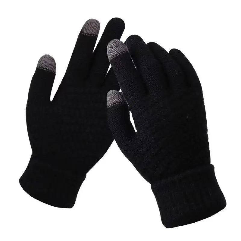 Gants d'hiver tactiles en laine pour hommes et femmes