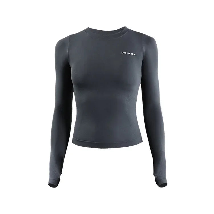 Élégance Active: Haut Yoga Femme Monochrome Respirant