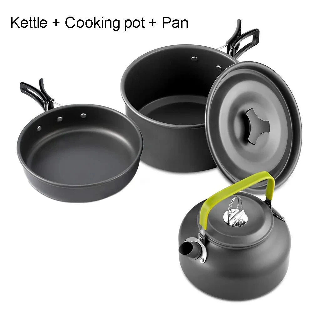 Cuisine Nomade: Kit Compact en Aluminium pour 2-3