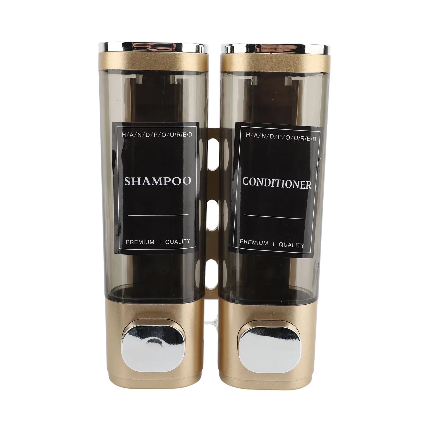 ClearTwin Pump: Dual Wall-Mount 300ml Soap Dispenser