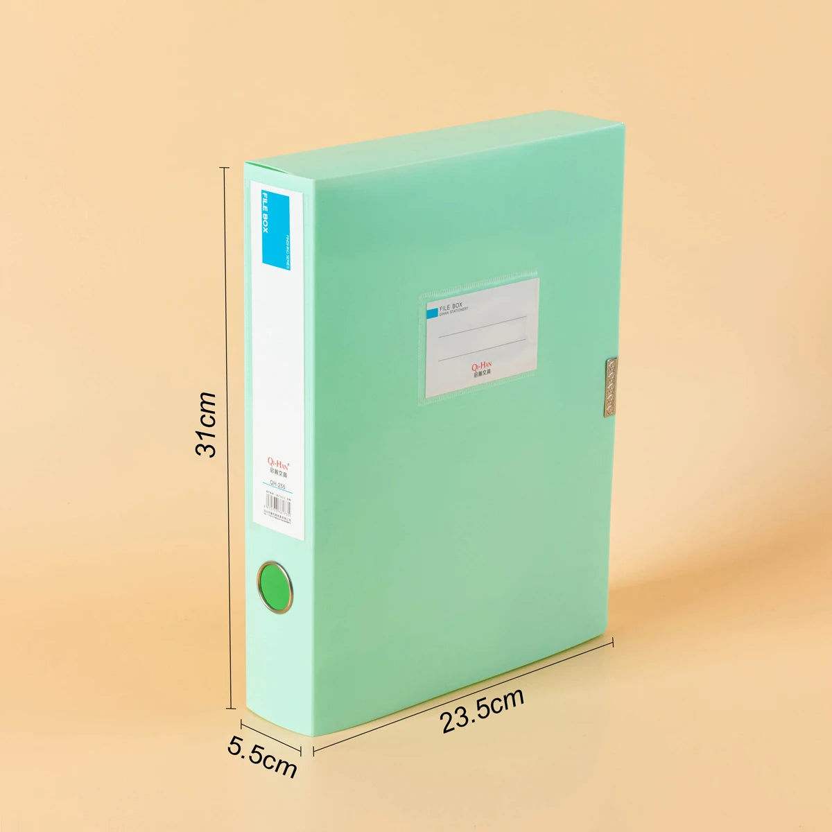 Boîte de rangement Morandi A4 avec fermeture Velcro