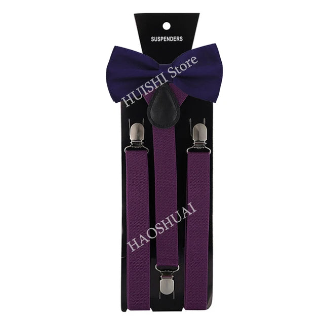 Chic Bowtie & Suspender Set for All Occasions