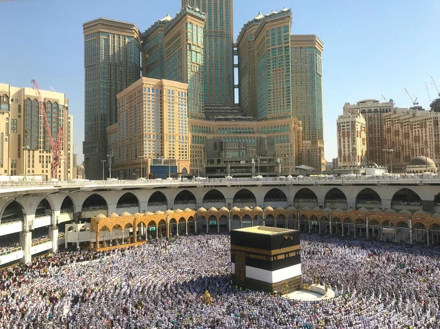 Éclat de Diamant: Mosquée de la Mecque en Mosaïque