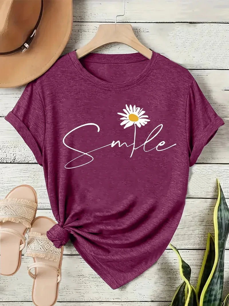 T-Shirt Floral Chic Femme - Confort Estival