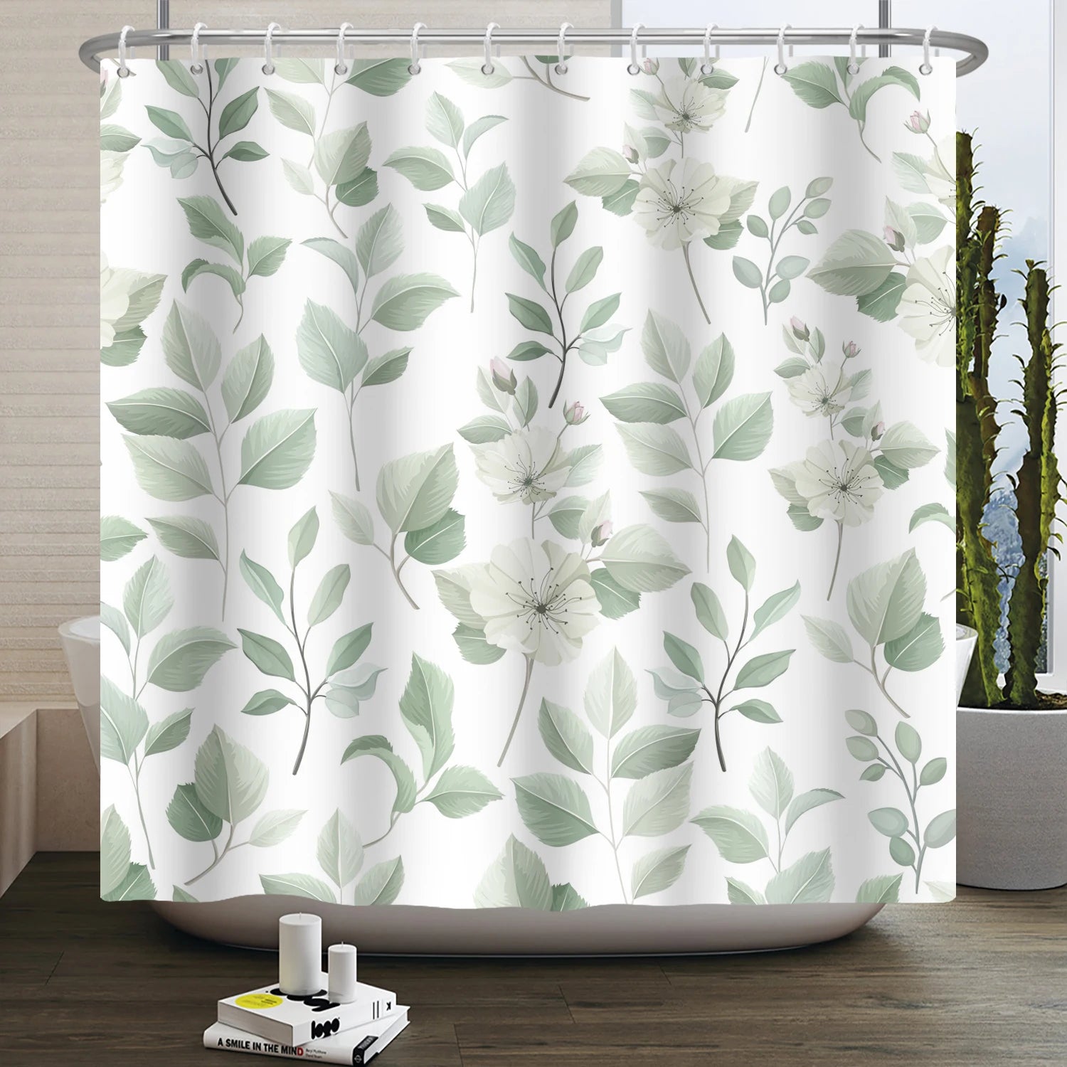 Rideau de Douche Feuillage Écologique