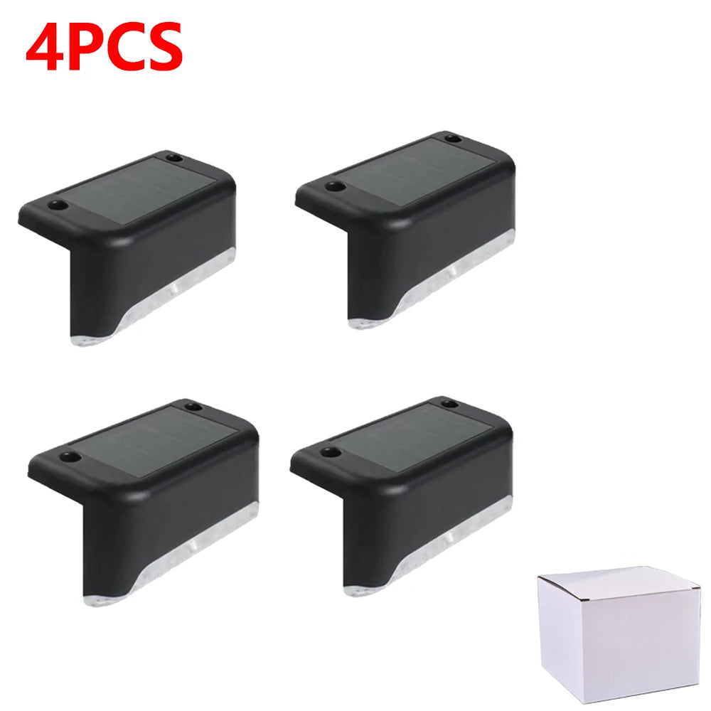 Lumière Solaire LED Escalier Blanc Chaud