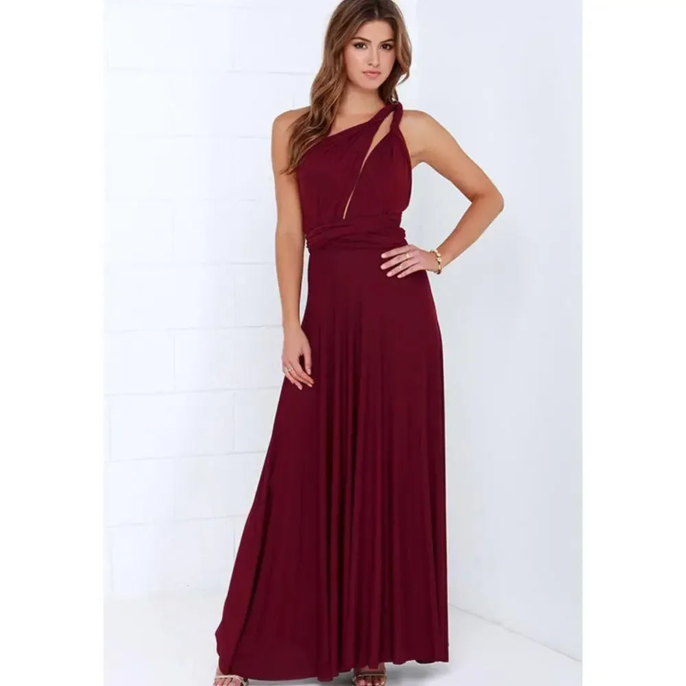 Robe Maxi V-neck Bohème - Élégance d'Été Femme