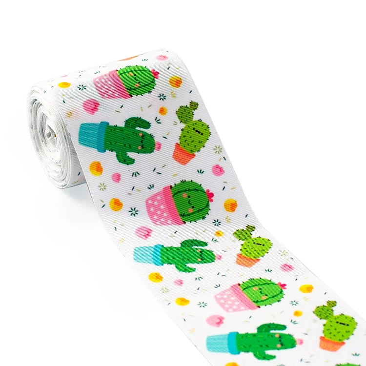 Ruban Grosgrain Fleurs Mexicaines - 5 Yards DIY