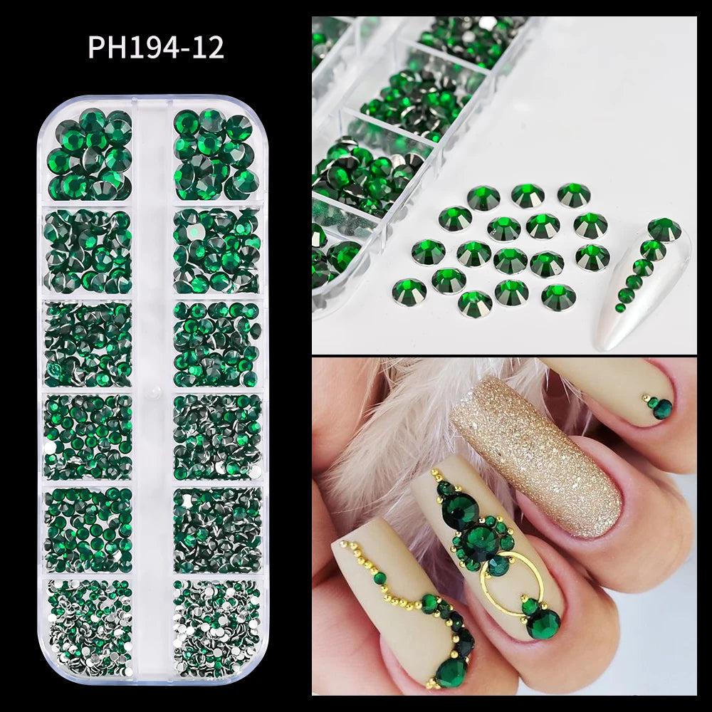 Charms Océan Doré 3D pour Nail Art