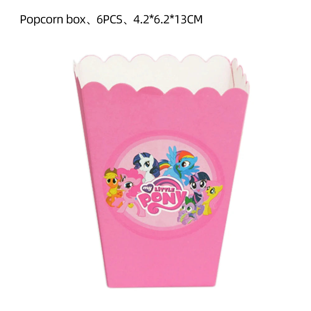 Ensemble Petit Poney Vaisselle Anniversaire Enfant