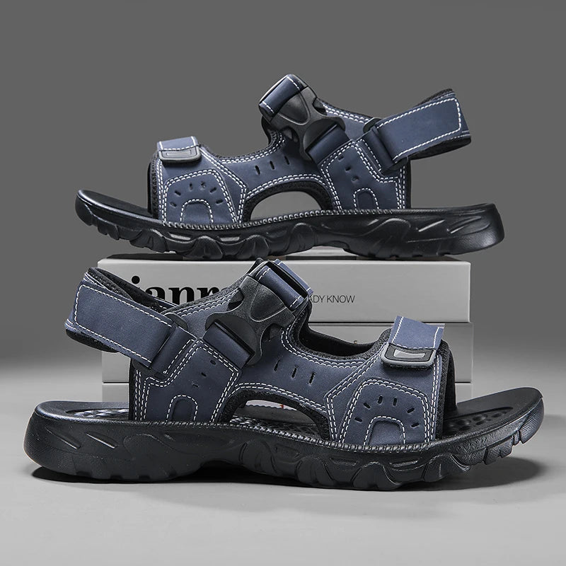 Lightweight PU Summer Sandals for Men - Outdoor Comfort