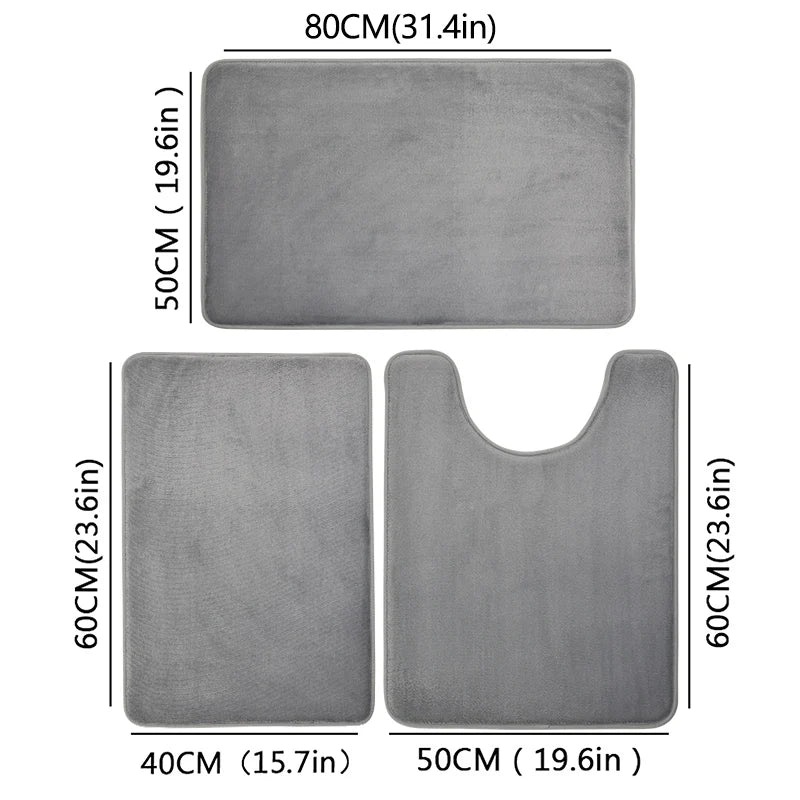 Tapis Doux Antidérapant pour Salle de Bain