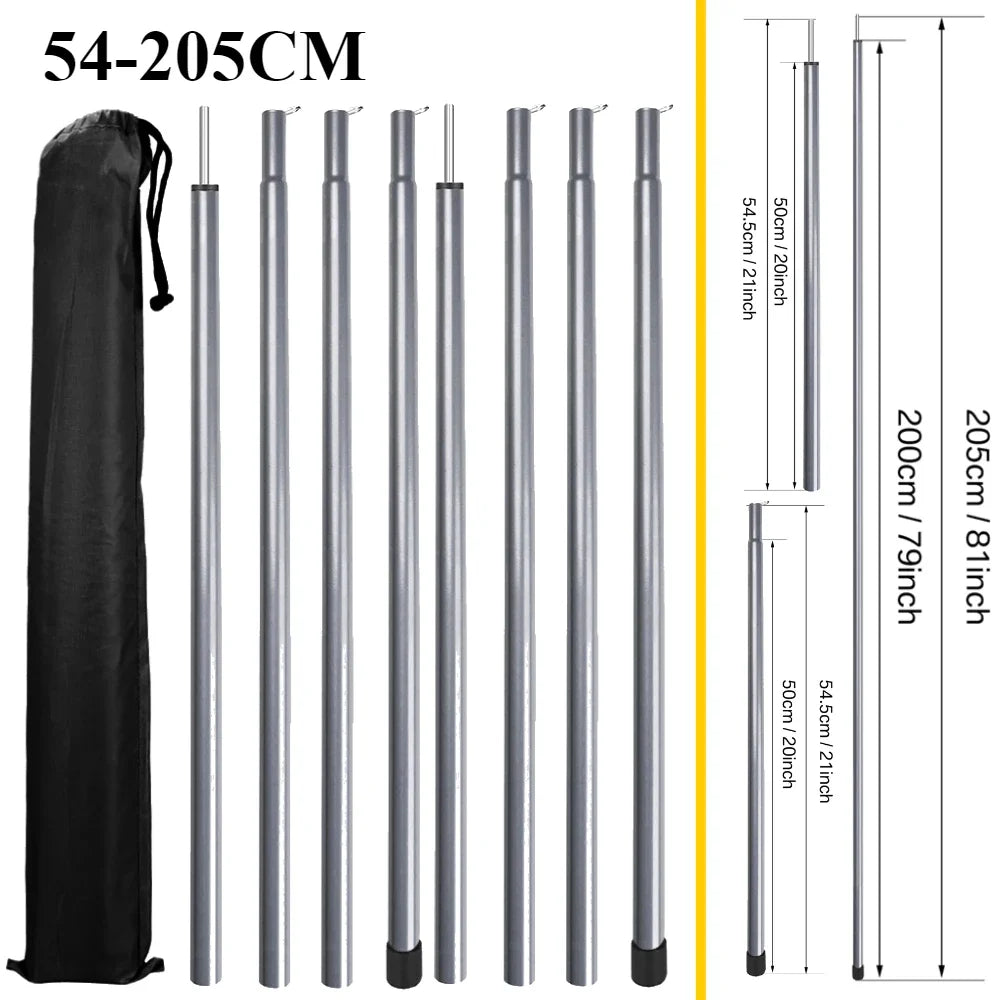 Duopoles Télescopiques Camping - Aluminium Réglable