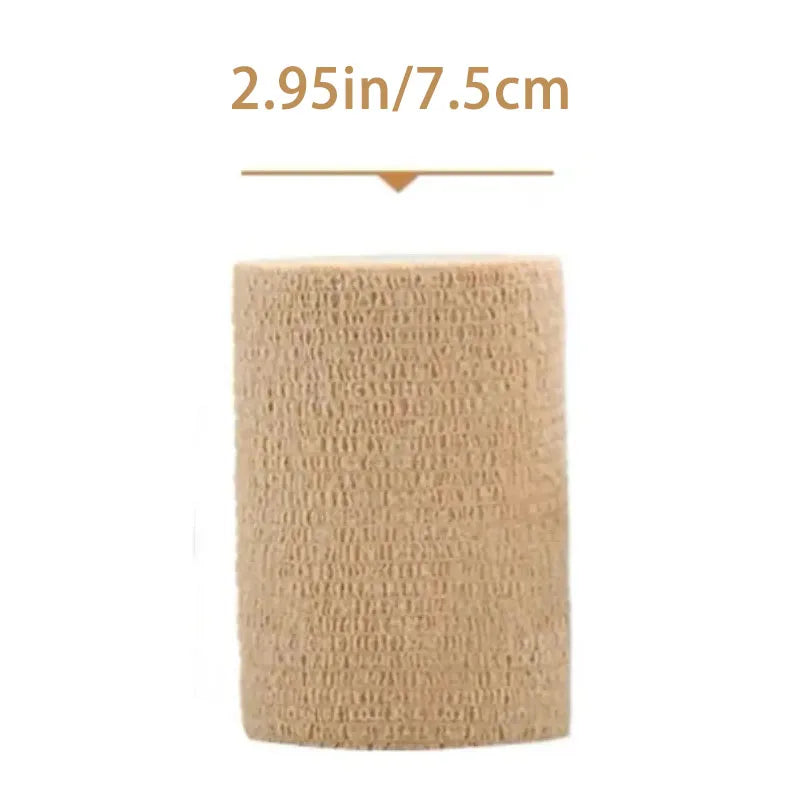Bandage Élastique Sportif Beige 10 Rouleaux