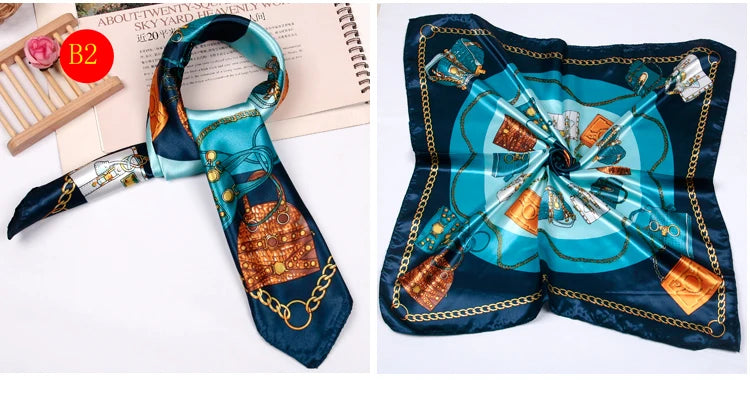 Foulard en soie britannique - Écharpe carrée chic