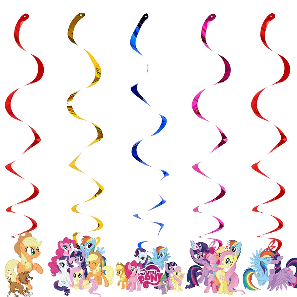 Ensemble Petit Poney Vaisselle Anniversaire Enfant