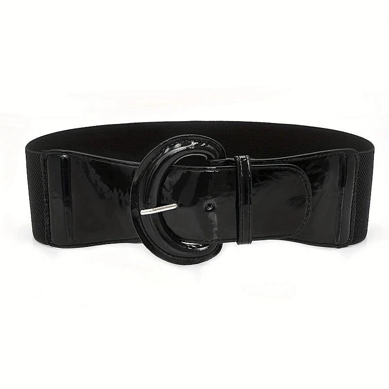 Ceinture Élastique Chic en PU pour Femmes