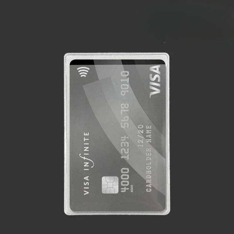 Clear PVC Card Protector Sleeve Set - 12 Pieces