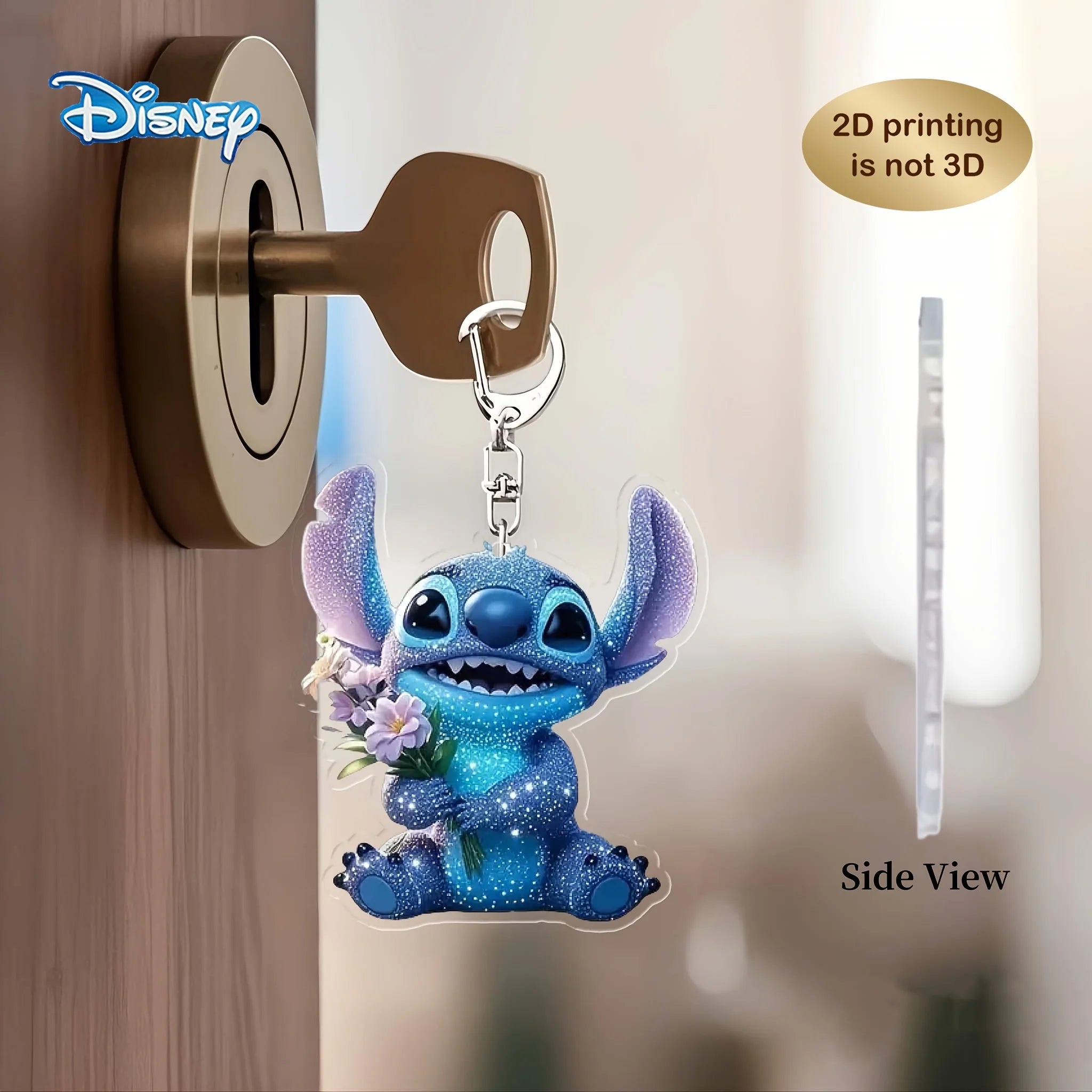 Porte-clés Lilo & Stitch Double Face Mignon 5cm