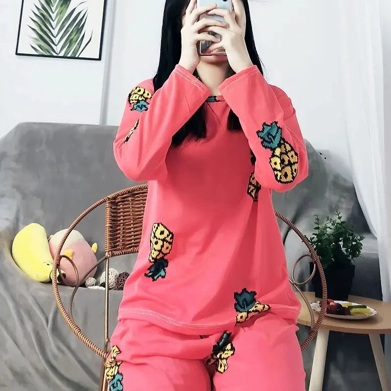 Pyjamas Mignons Coréens pour Femmes Courtes