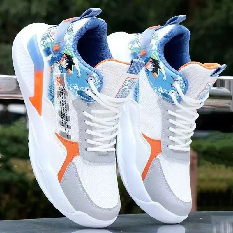 AirFlex Cuir-Maille: Baskets Décontractées Été