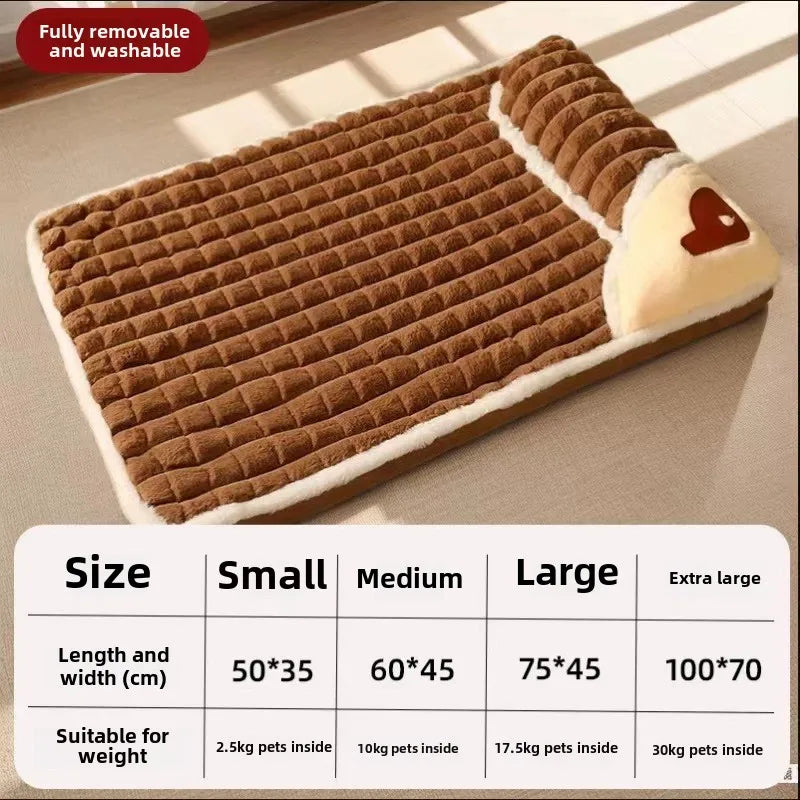 Tapis Douillet pour Chien avec Chenil Amovible