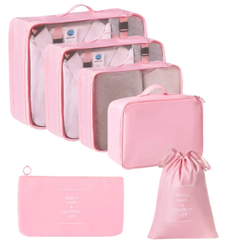 Kit Voyage 7 Sacs en Toile Pratique