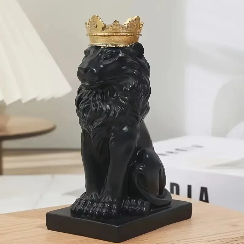 Couronne de Lion en Résine - Décoration Artisanale