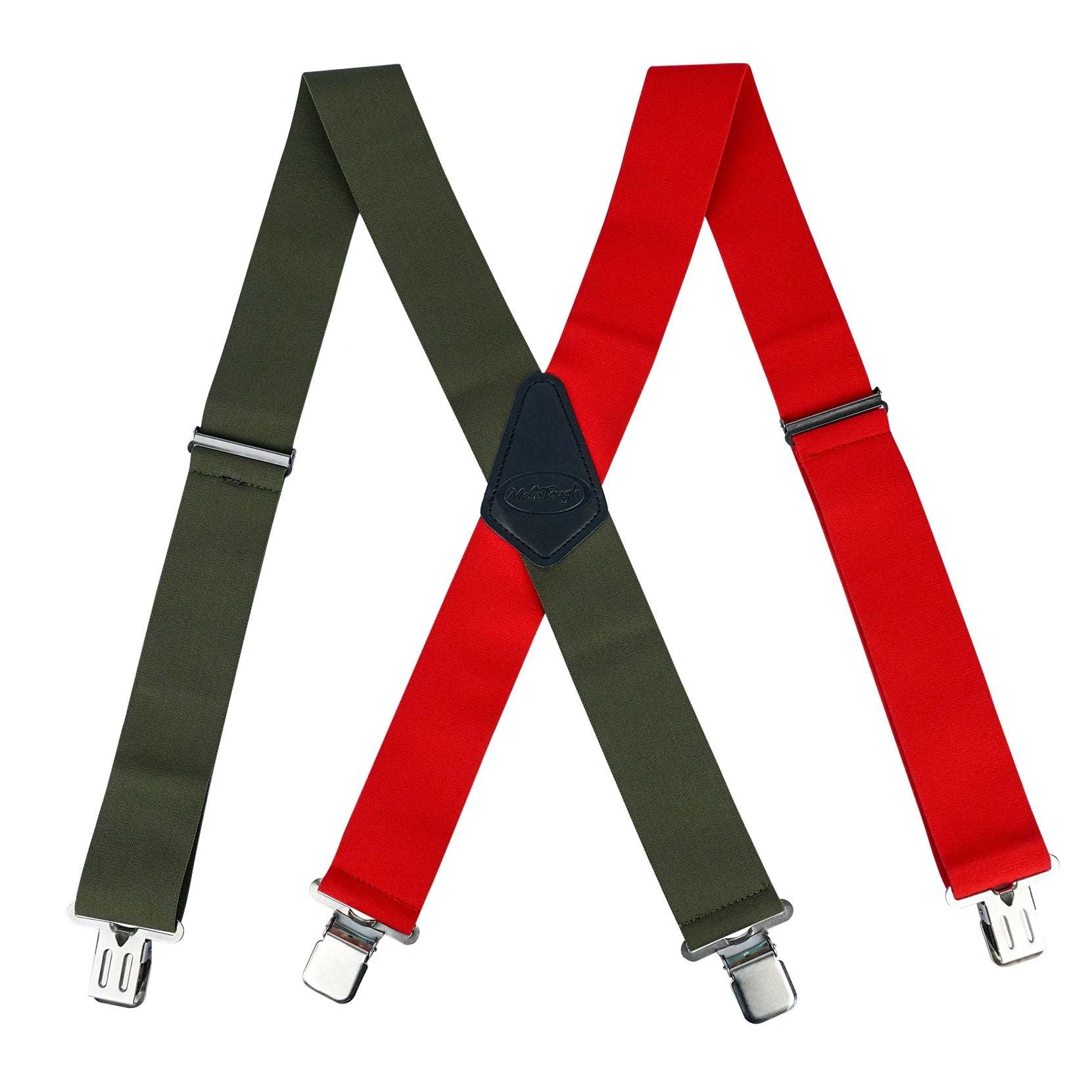 MELOTOUGH X-Back Work Suspenders - 2” Elastic Fit