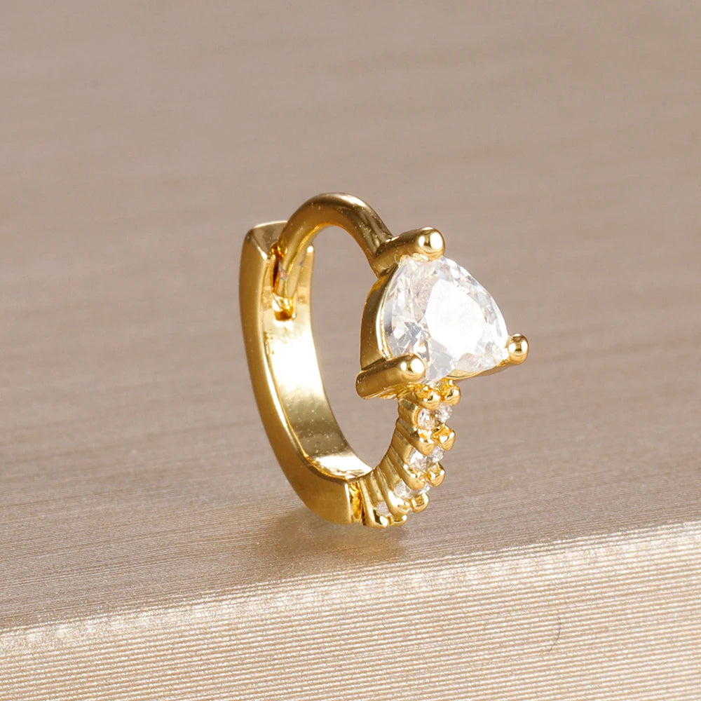 Étoile & Feuille: Boucles d'Oreilles Cerceau Chic