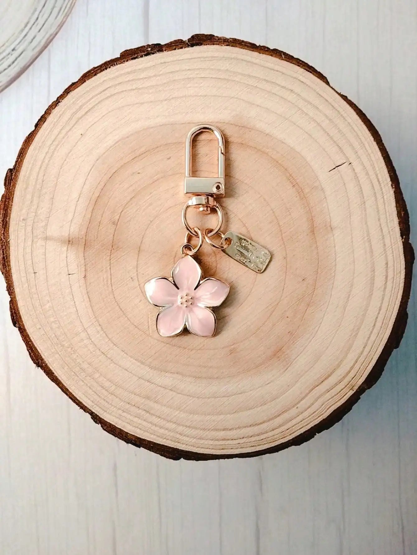 Porte-clés Fleur Poire - Accessoire Couple Mignon