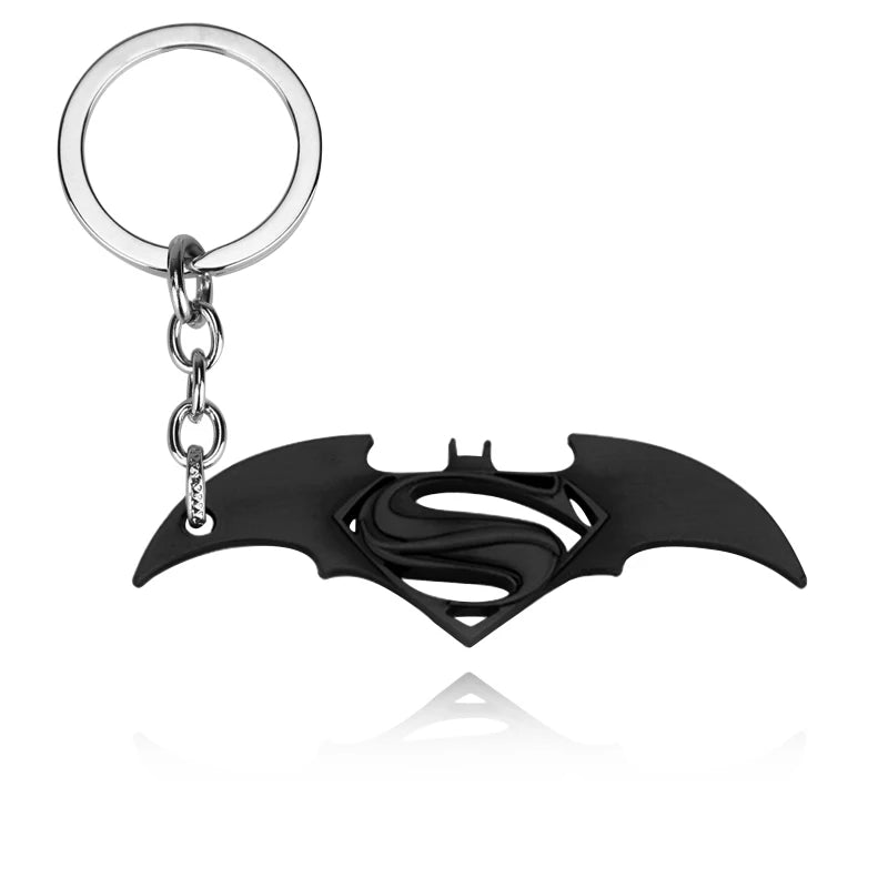Superman Bat Keychain - Metal Pendant for Fans