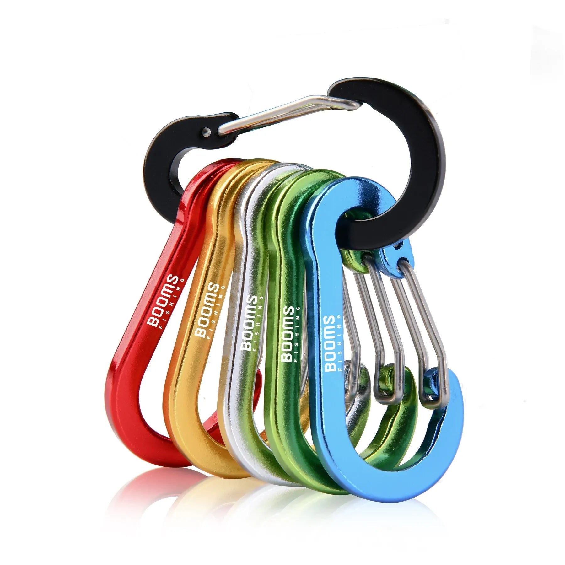 Booms Fishing 6-Pc Aluminum Keychain Clip Set