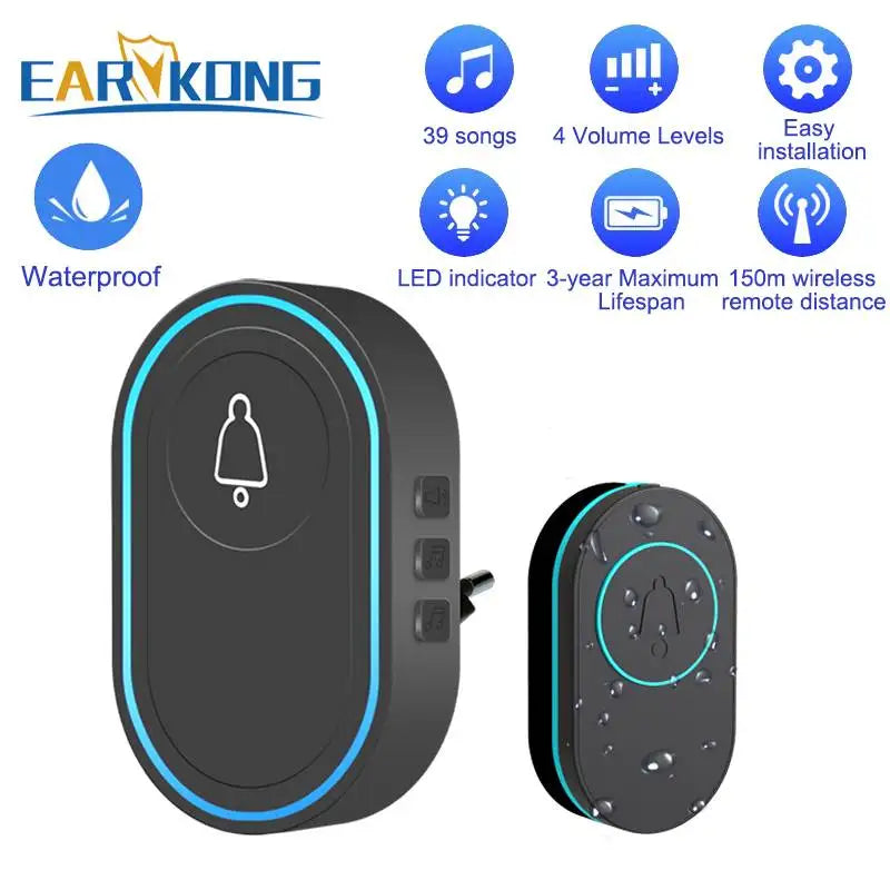 Smart Waterproof Wireless Doorbell - Earykong