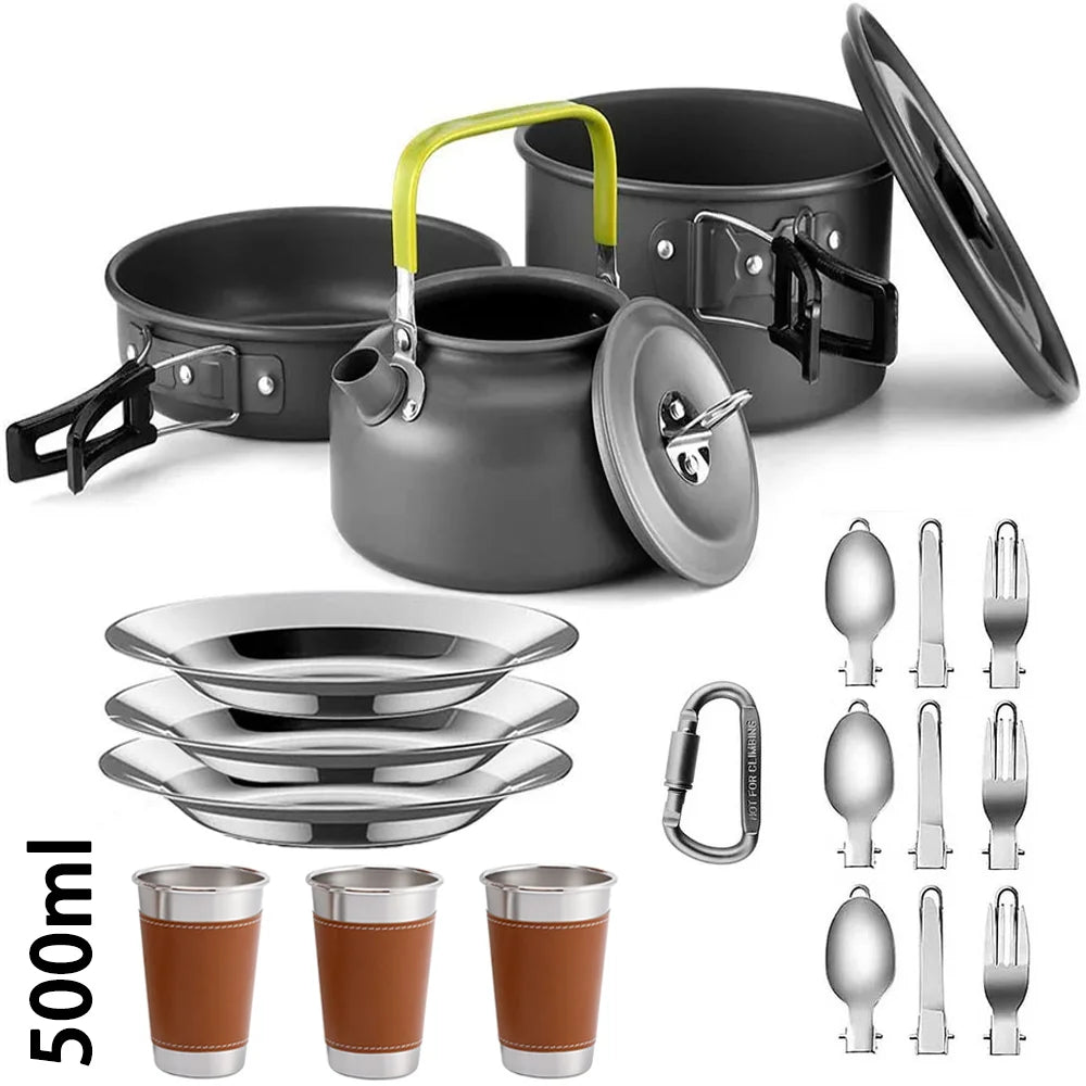Cuisine Nomade: Kit Compact en Aluminium pour 2-3