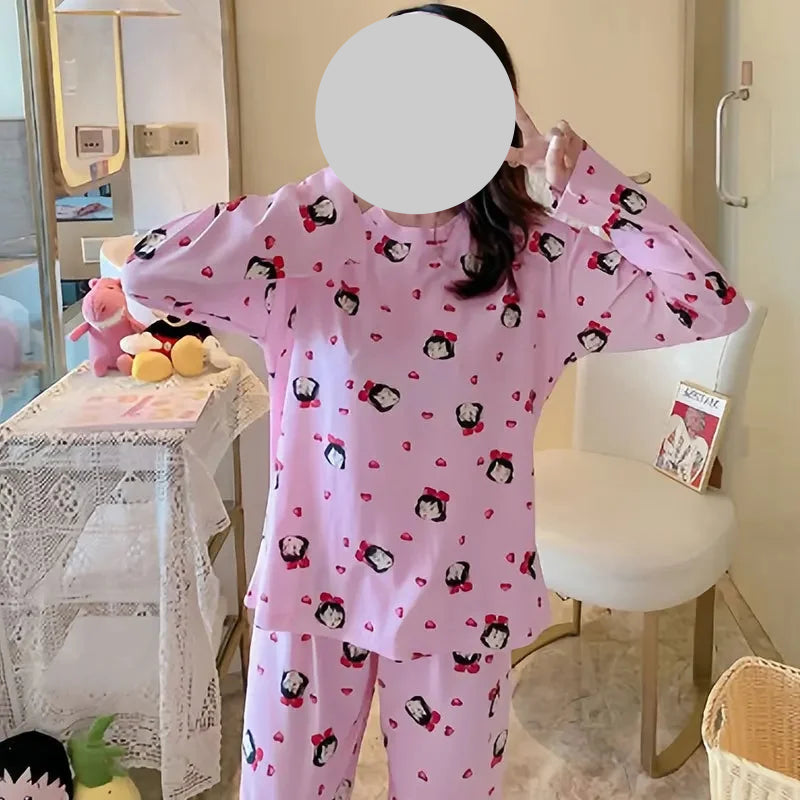 Pyjamas Mignons Coréens pour Femmes Courtes