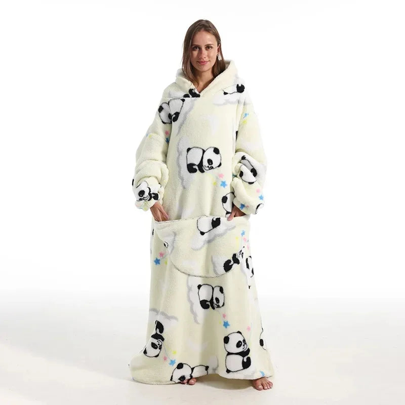 Ultra Couverture à Capuche Cocooning Hiver Unisexe